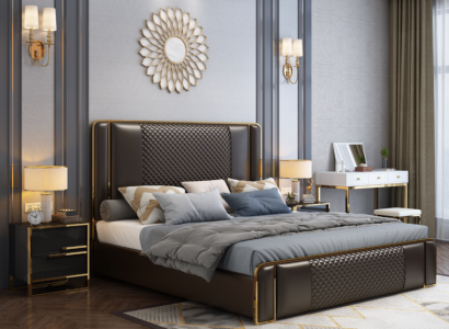Bed Double bed Beds Furniture Furnishings Bedroom Luxury Design